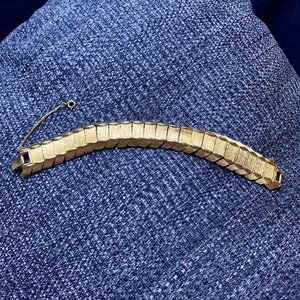 Vintage Monet Gold Tone Chunky Bracelet